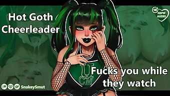A Submissive Goth Cheerleader Gets Fucked By You And Her Teammates