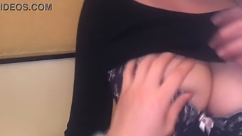 A Japanese Teenage Girl With Large Breasts Receives Breast Fondling