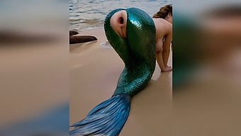 A Stranger Vigorously Penetrated A Mermaid On The Beach, Causing Her Delicate Anus To Gape After A Vigorous Outdoor Anal Encounter - Ai-Generated Porn